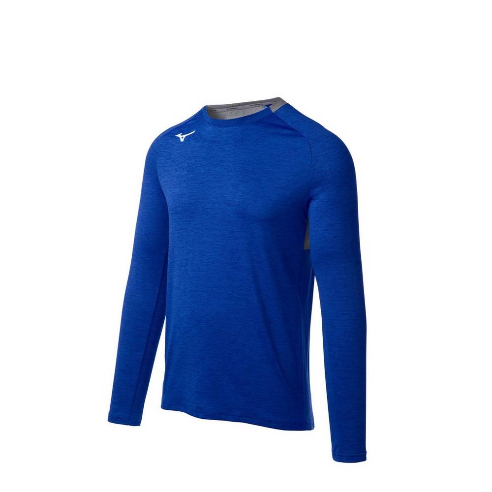 Panske Treningove Oblecenie Mizuno Alpha Long Sleeve Kráľovská Modrá Vypredaj UXTQ63019